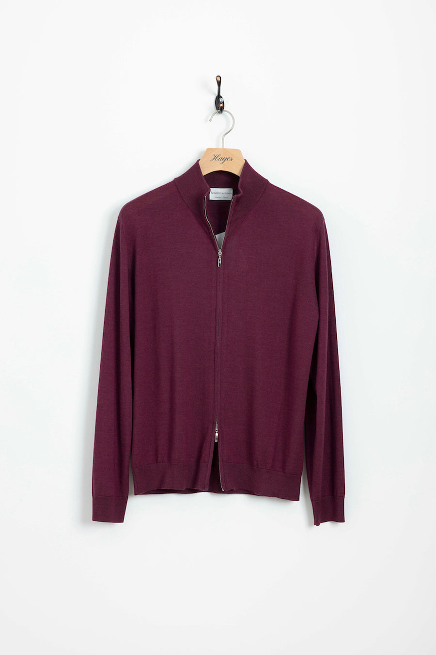 Full Zip Up Wool / Silk / Cashmere