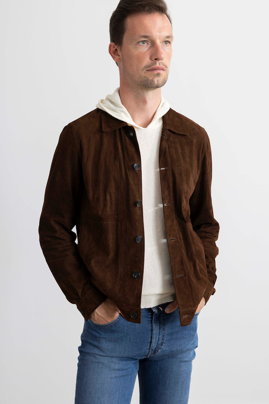 Suede Overshirt