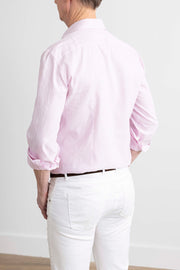 Pink Linen Stripe